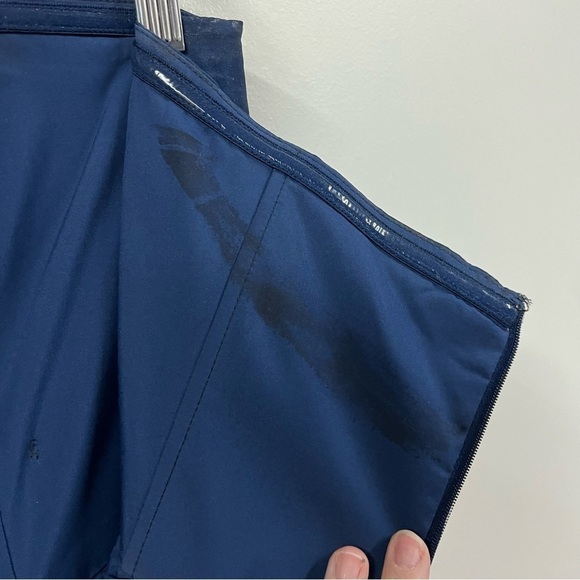 Anthropologie Hutch Tulle Navy Bowtie Midi Dress - Picture 13 of 16